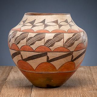 Zia Polychrome Pottery Olla, From The Harriet and Seymour Koenig Collection, NY