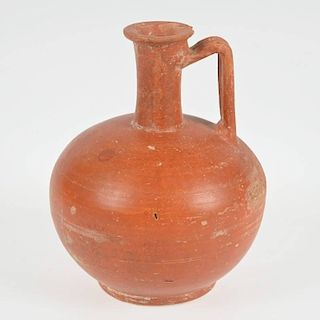 Early Syrian terra-cotta pottery pitcher