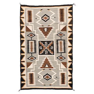 Navajo Storm Pattern Weaving / Rug, From The Harriet and Seymour Koenig Collection, NY