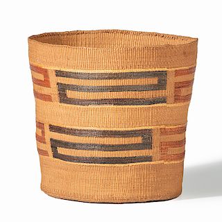 Tlingit Polychrome Basket, Deaccessioned from the Cass County Historical Society, Minnesota