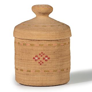 Attu Lidded Basket, From The Harriet and Seymour Koenig Collection, NY