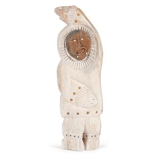 Alaskan Eskimo Whale Bone Sculpture, From the Collection of William H. Saunders, M.D. and Putzi Saunders, Ohio