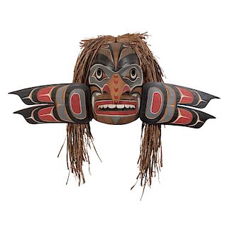Tom Patterson (Kwakwaka'wakw, b. 1962) Carved Wood Mask