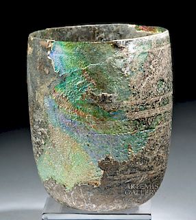 Roman Glass Cup w/ Gorgeous Iridescence