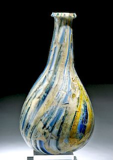 Rare Roman Marbled Glass Bottle
