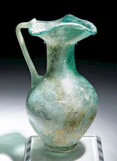 Lovely / Delicate Roman Glass Trefoil Oinochoe