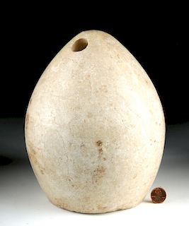 Rare Bactrian Marble Idol - Egg-Shaped