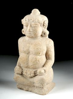 Majapahit Terracotta Seated Lord w/ TL