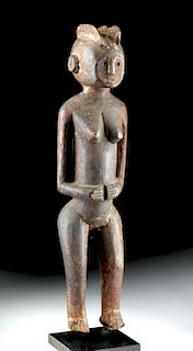 Early 20th C. Tanzania Kwere Wood Female Figure