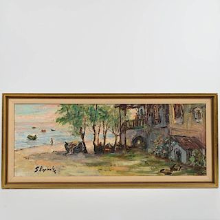 Zvi Raphaeli (1924-2005, Israeli), painting
