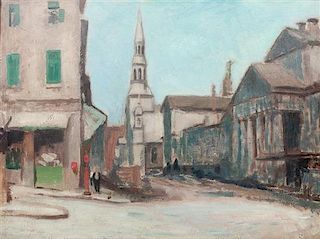 * Ernst Neumann, (Canadian, 1907-1956), St. Paul Corner, Claude Street