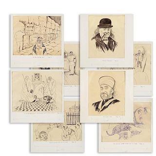 Jack Levitz (1896-1964, American) (8) drawings