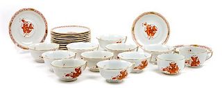 * An Assorted Group of Coffee and Tea Cups and Saucers Diameter of saucer: 5 3/4 inches.