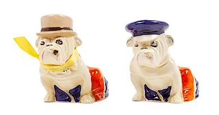 * Two Royal Doulton Bulldogs Height of taller 5 inches.