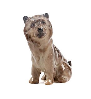 * A Royal Doulton Porcelain Cairn Terrier Height 2 1/2 inches.