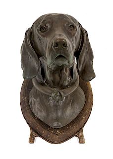 * A Head Study depicting a Hound Height 14 inches.