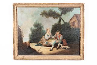 French School, Style of Boucher, Oil on Canvas