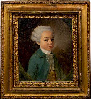 18th C. French School Portrait of a Young Noble
