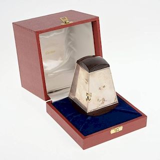 Cartier silver and 18K gold Christmas Fantasy box