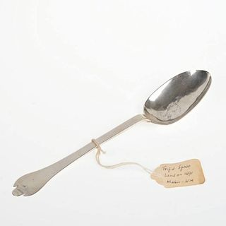 William & Mary sterling silver trefid spoon