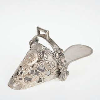 Spanish colonial silver lady's stirrup