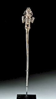 Lovely Ica Silvered Copper Tupu - Standing Lord