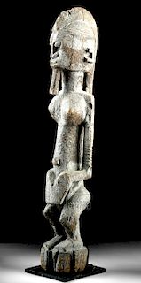 Early 20th C. Dogon Wood Standing Figure - Female