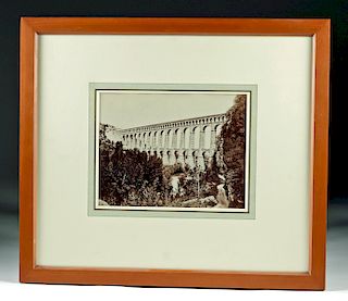 Framed Edouard Baldus 19th C. Photograph - Aqueduct