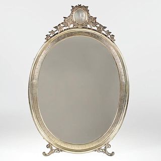 Continental Neo-Classical silver table/wall mirror