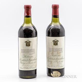 Mouton d'Armailhacq 1953, 2 bottles