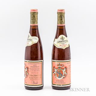 Schloss Johannisberg Rosa Goldlack Beerenauslese 1971, 2 bottles