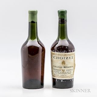 Croizet Grande Reserve Vintage Cognac 1928, 2 bottles