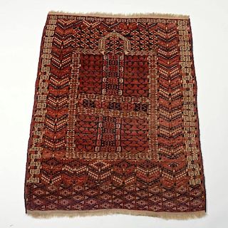 Tekke Turkoman rug, approx. 4'10" x 3'9"