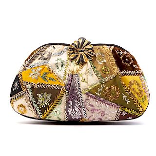 A Judith Leiber Quilted Pattern Clutch