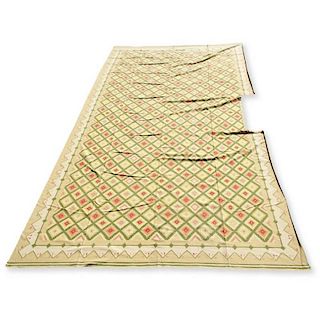 Oversized flat weave carpet, approx. 29'8" x 17'