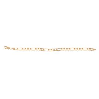 A Gentleman's 10K Gold Figaro Bracelet