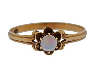 Antique Gold Opal Ring 