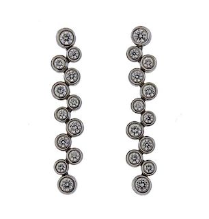 Tiffany &amp; Co Bubble Platinum Diamond Earrings 