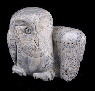 Donnie Early Owl Talc Carving