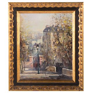 Lucien Delarue. View from Montmartre, Paris