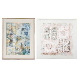 Gladys Hack Goldstein. Two Abstract Artworks
