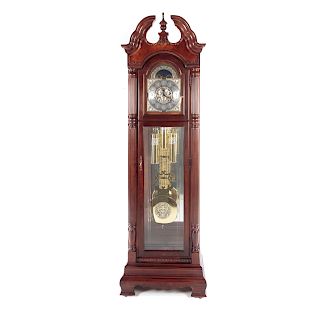 Howard Miller Mahogany Finish Tall Case Clock