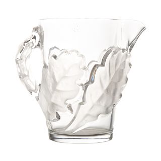 Lalique Crystal Chene Pitcher
