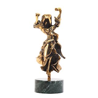 Salvador Dali. Carmen-Castanets Polished Bronze