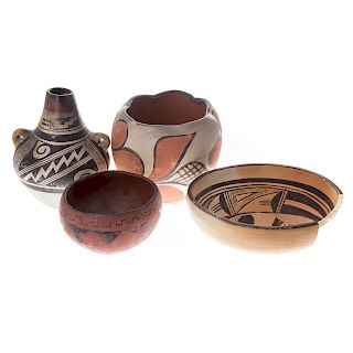 Four Pieces of Native American Pottery