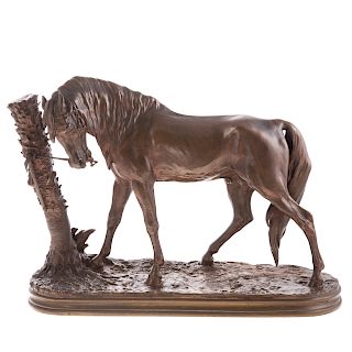 After Pierre Jules Mene. Horse Bronze