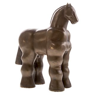After Fernando Botero. Roman Horse Bronze