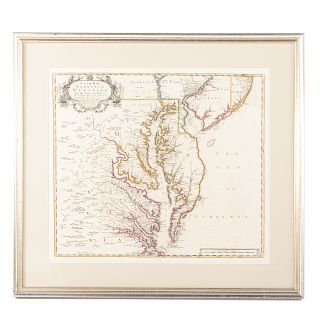 John Senex. New Map of Virginia, Maryland,