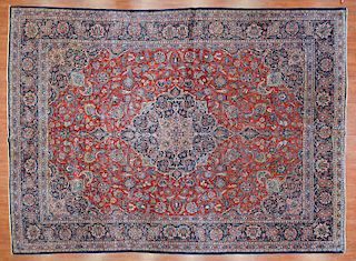 Antique Keshan Carpet, approx. 10.1 x 14