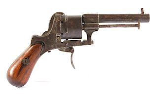 Belgian Folding Trigger Pinfire Revolver